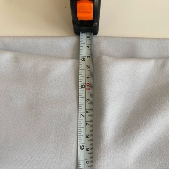 Fabletics Mila Pocket Powerhold Light Blue w/Dark Blue Stripes Capri Leggings-S - Picture 6 of 9